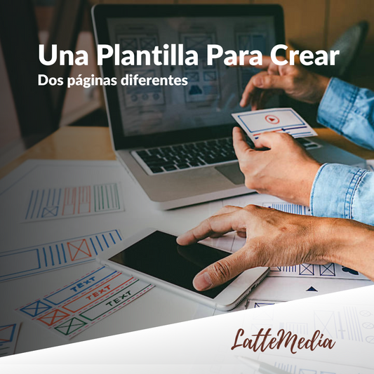 ¿como utilizar una plantilla para crear dos paginas distintas en Shopify?